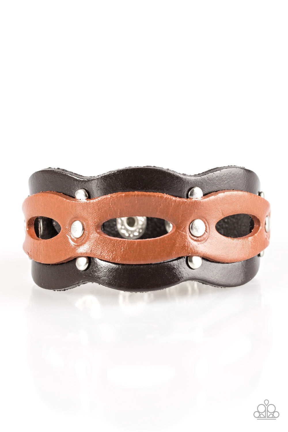 Paparazzi Urban Collection bracelet - SPURS Of The Moment - Brown