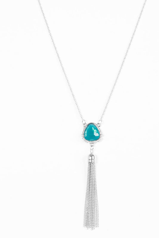 Paparazzi Necklaces - The Glow Show - Blue
