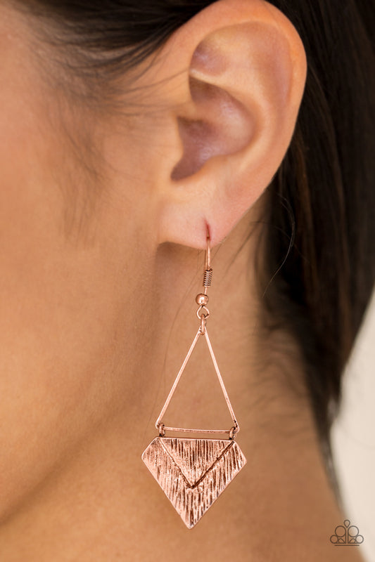 Paparazzi earring - Desert Treasure - Copper