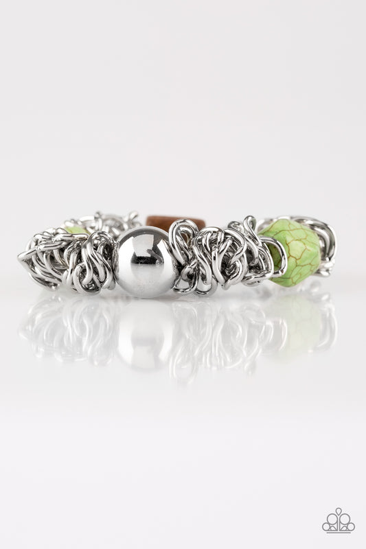 Paparazzi Bracelets - Mesmerizingly Magmatic - Green