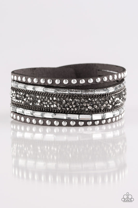 Paparazzi Urban Collection - Wrap - Rhinestone Rocker - Silver