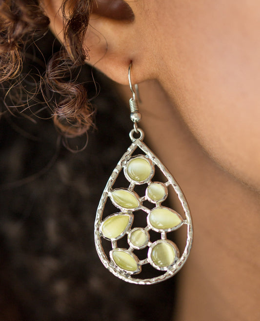 Paparazzi Earrings - That Thing You DEW - Yellow