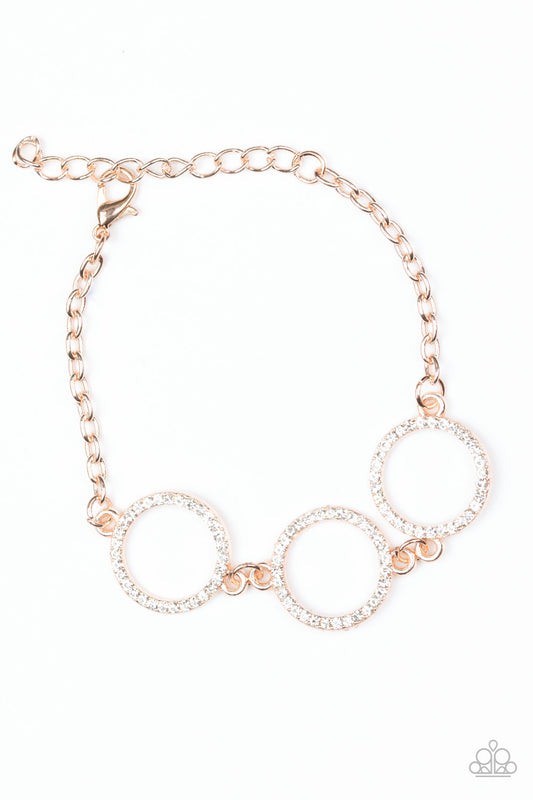 Paparazzi Bracelets - Dress The Part - Rose Gold