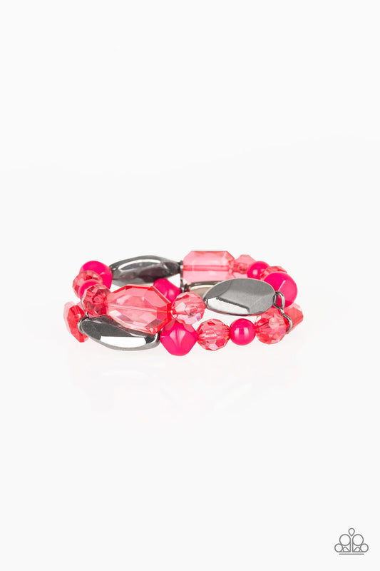 Paparazzi Bracelets - Rockin' Rock Candy - Pink