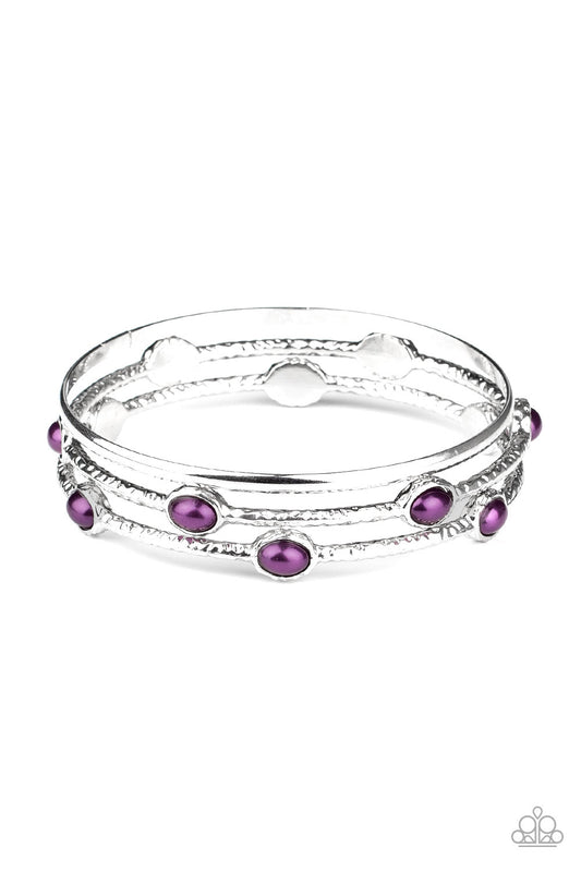 Paparazzi Bracelets - Bangle Belle - Purple