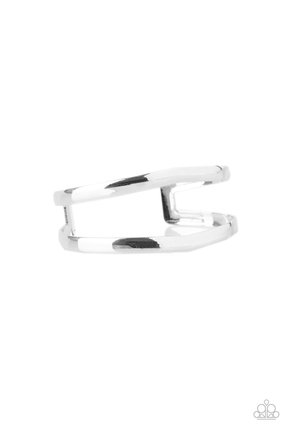 Paparazzi Bracelets - Palm Trees and Pyramids - Silver Cuff