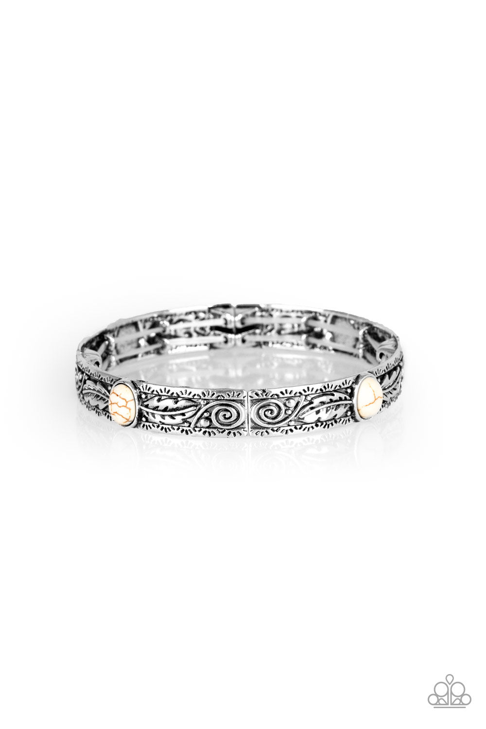 Paparazzi Bracelets - Wild West Story - White