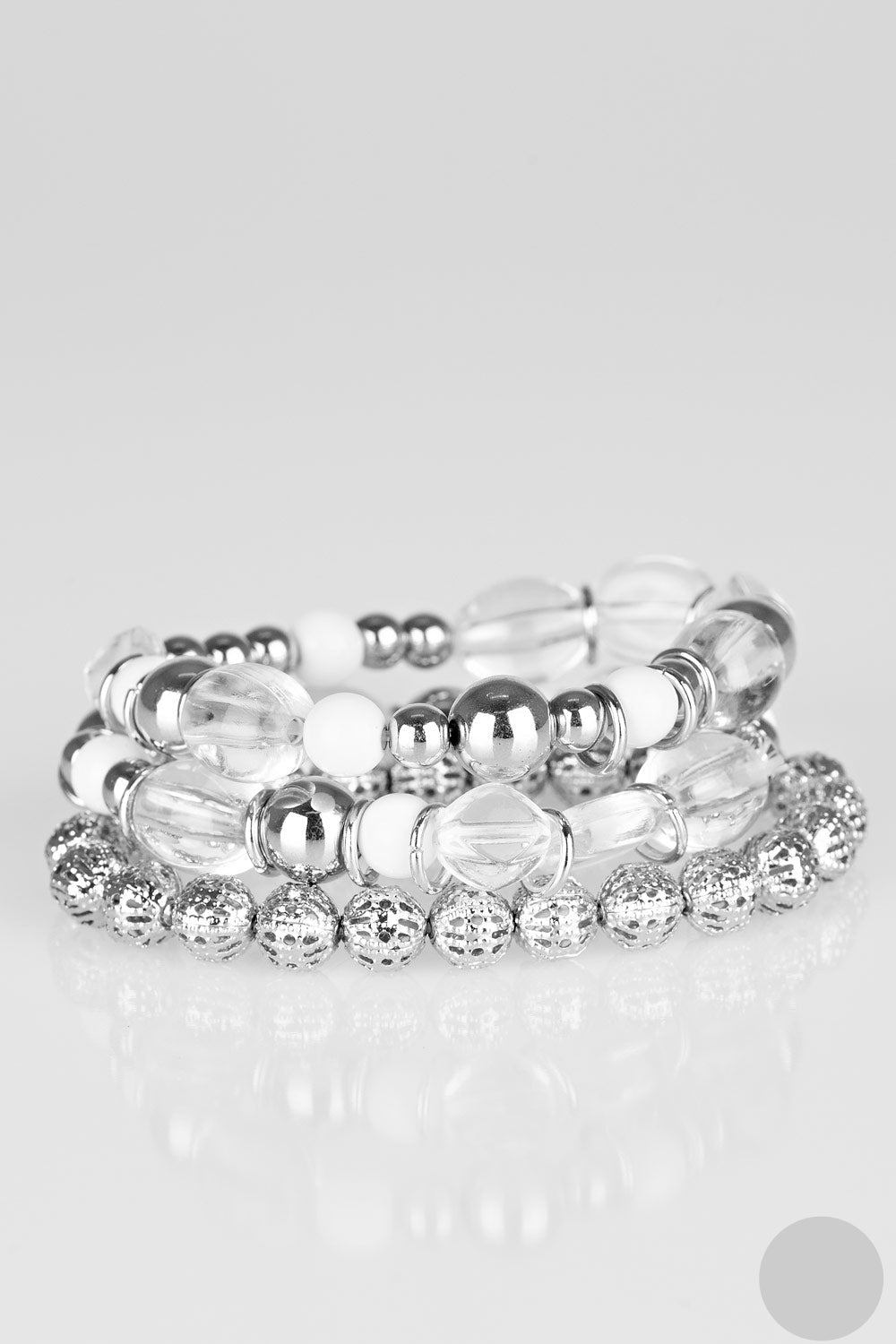 Paparazzi Bracelets - Malibu Marina - White