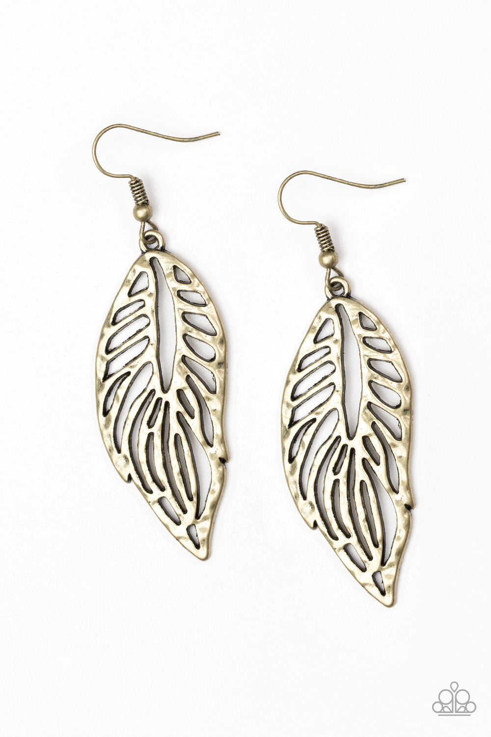 Paparazzi earring - Come Home To Roost - Brass