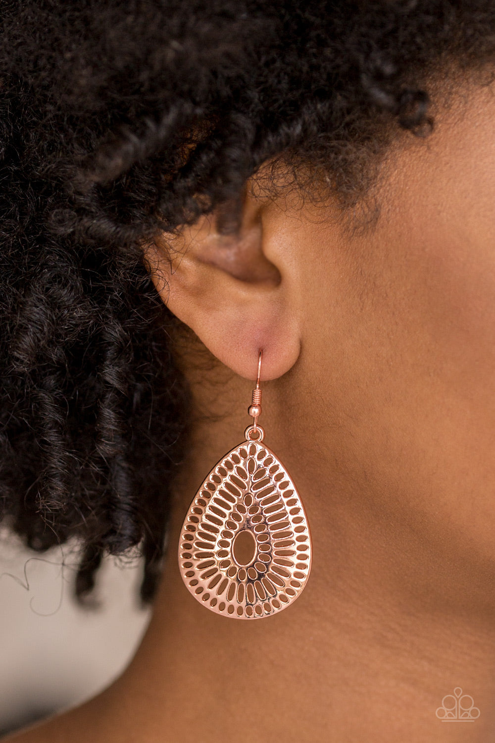 Paparazzi earring - You Look GRATE! - Copper