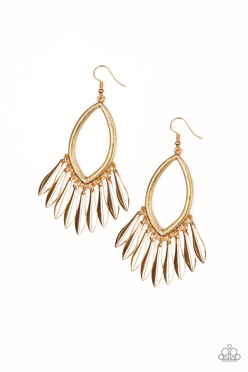 Paparazzi Earrings - My FLAIR Lady - Gold
