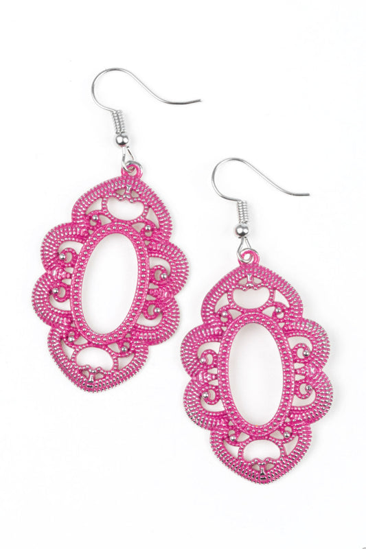 Paparazzi earring - Mantras and Mandalas - Pink
