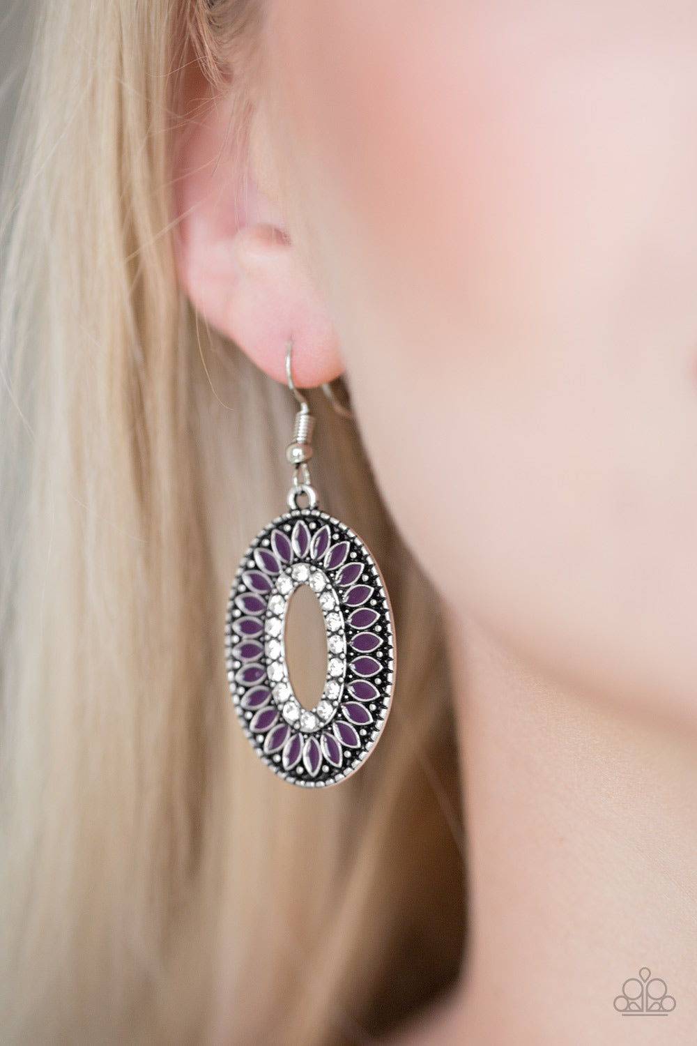 Fishing For Fabulous - Purple - Paparazzi Earrings