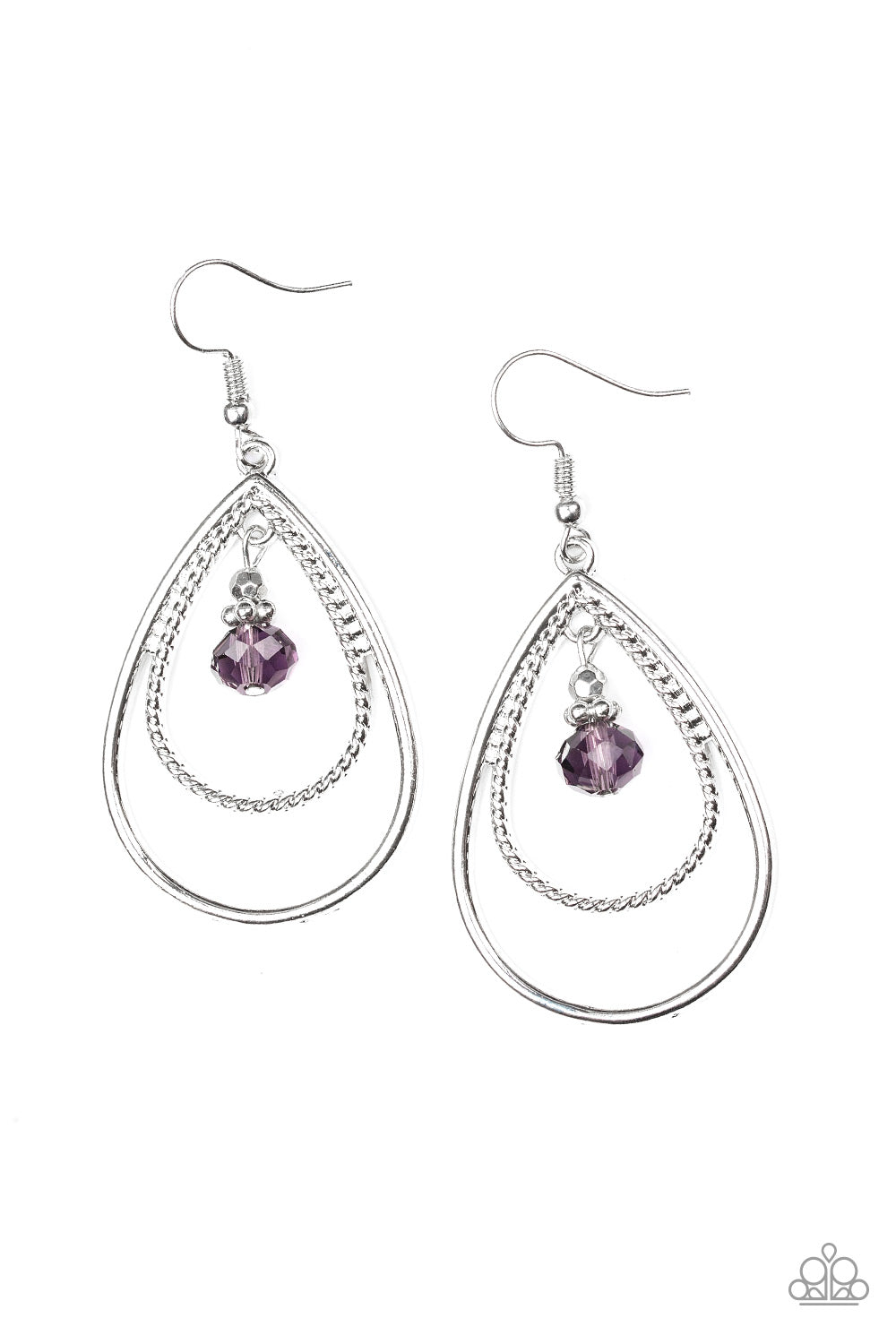 Paparazzi Earrings - REIGN On My Parade - Purple