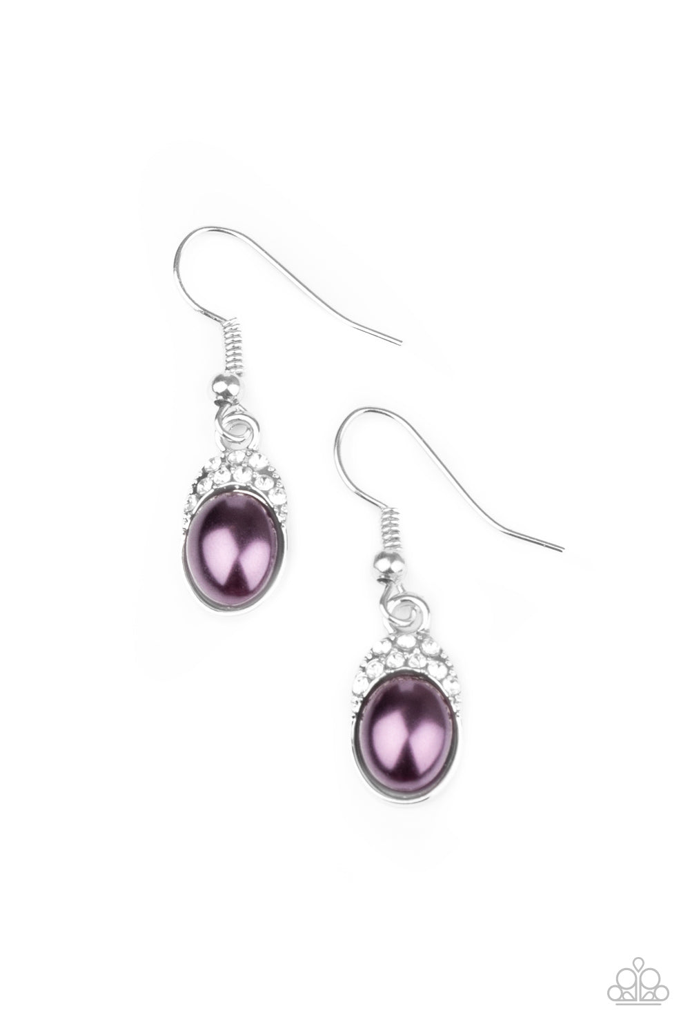Paparazzi Earrings - How Fancy - Purple