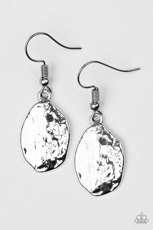 Paparazzi Earrings - Terra Treasure - Silver