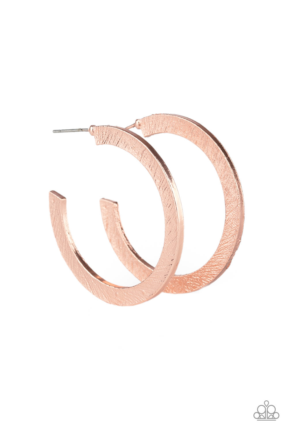 Paparazzi Earrings - Haute Glam - Copper