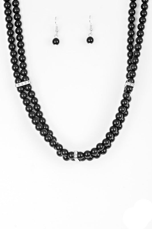 Paparazzi Necklaces - Put On Your Party Dress - Black