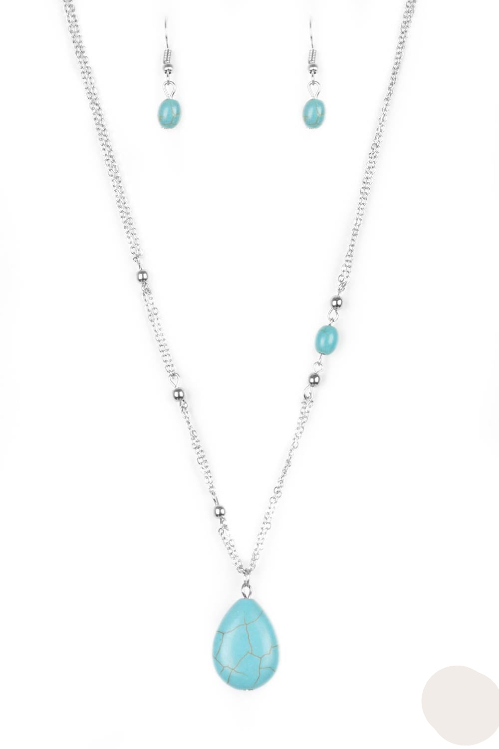 Paparazzi Necklaces - Peaceful Prairies - Blue
