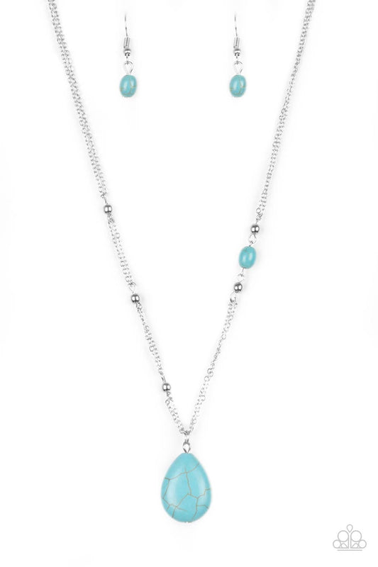Paparazzi Necklaces - Peaceful Prairies - Blue