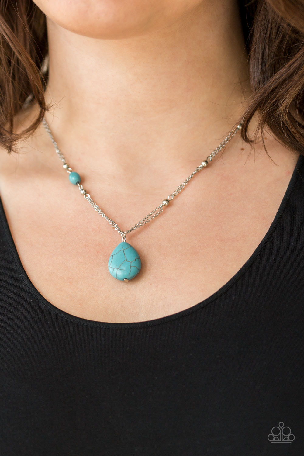 Paparazzi Necklaces - Peaceful Prairies - Blue