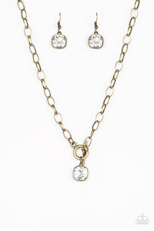 Paparazzi Necklaces - Dynamite Dazzle - Brass