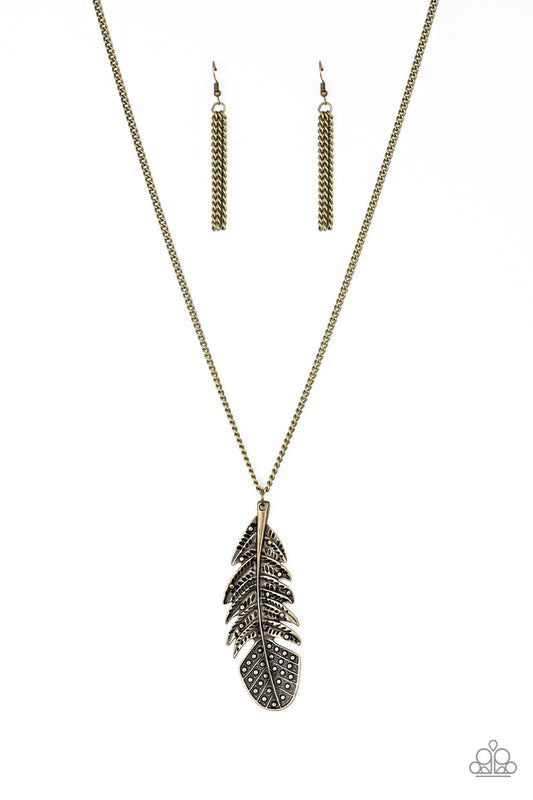 Paparazzi Necklaces - Free Bird - Brass