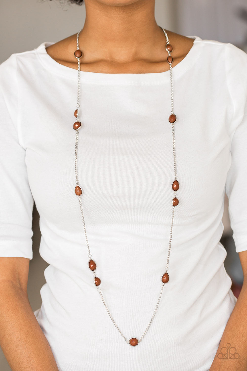 Paparazzi Necklaces - Pacific Piers - Brown