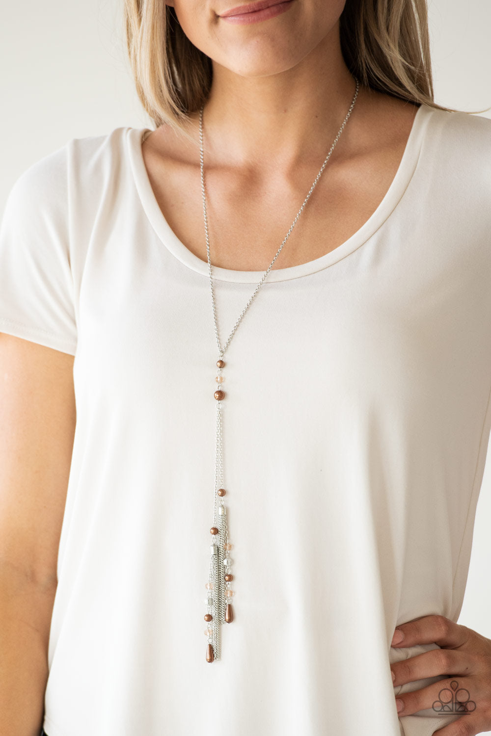 Paparazzi Necklaces - Timeless Tassels - Brown