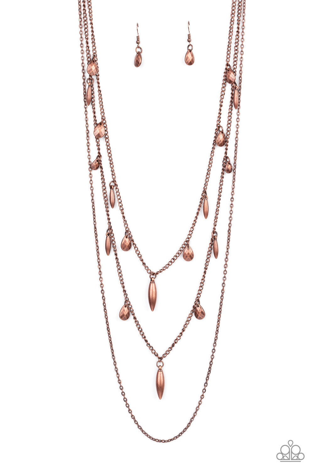 Bravo Bravado - Copper - Paparazzi Necklaces
