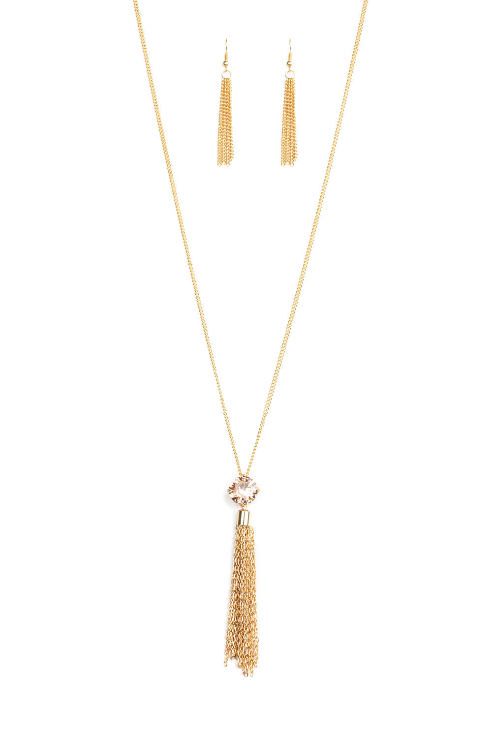 Paparazzi Necklaces - Five - Alarm FIREWORK - Gold