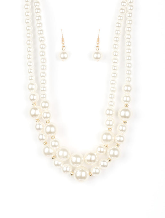 Paparazzi Necklaces - The More The Modest - Gold