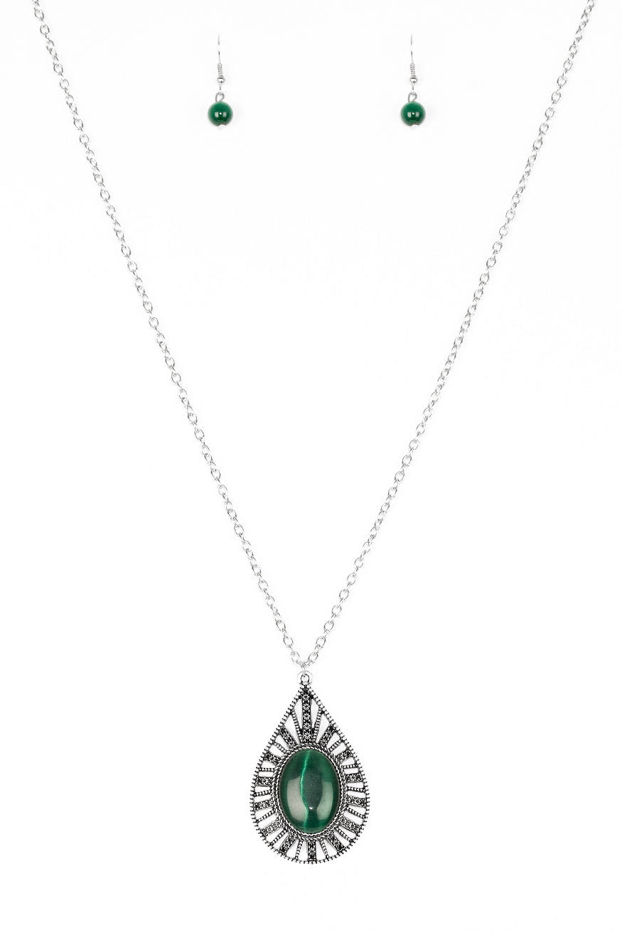 Paparazzi Necklaces - Total Tranquility - Green