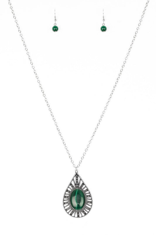 Paparazzi Necklaces - Total Tranquility - Green