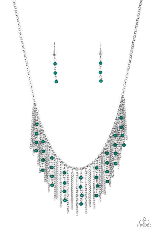 Paparazzi Necklaces - Harlem Hideaway - Green