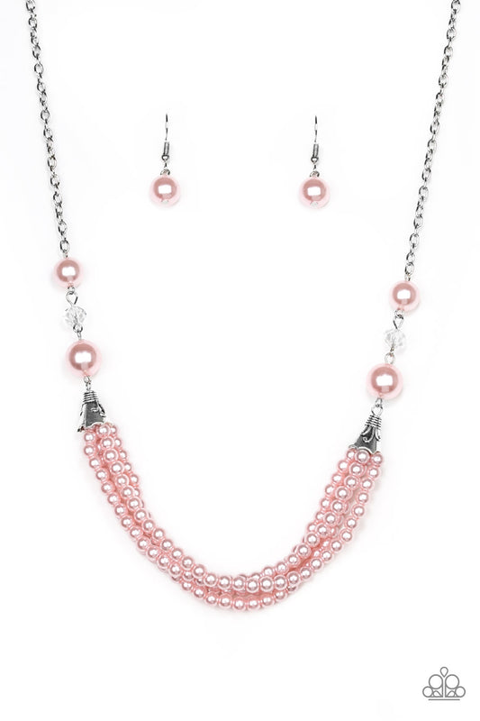 Paparazzi Necklaces - One - Woman Show - Pink