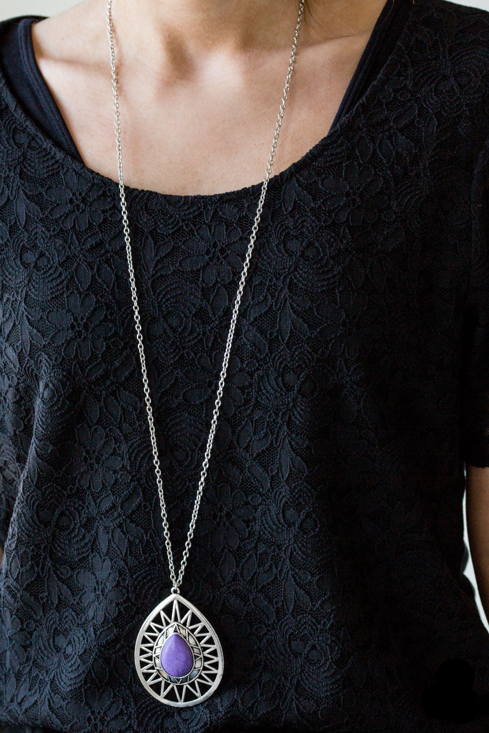 Paparazzi Necklaces - Summer Sunbeam - Purple