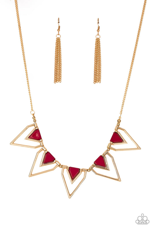The Pack Leader - Red - Paparazzi Necklaces
