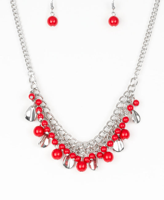 Paparazzi Necklaces - Summer Showdown - Red