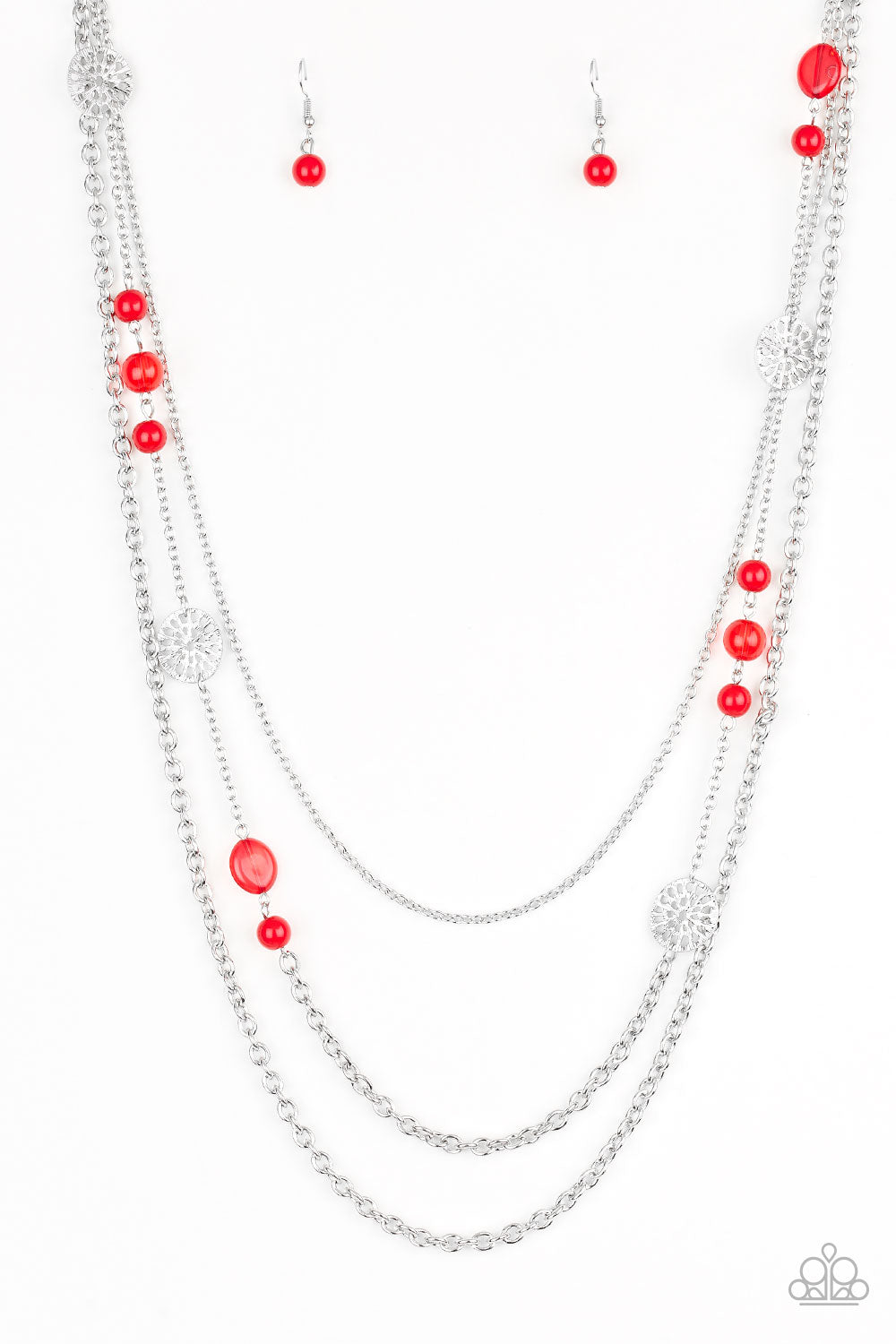 Paparazzi necklace - Pretty Pop-tastic! - Red