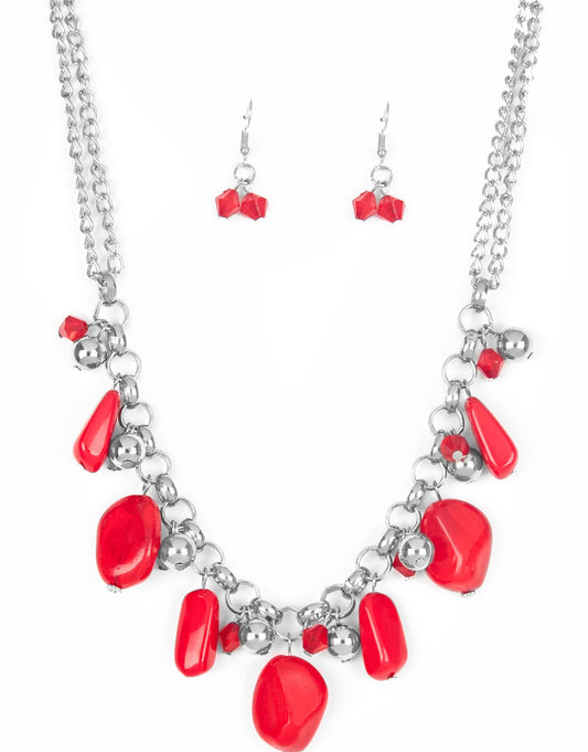 Paparazzi Necklaces - Grand Canyon Grotto - Red