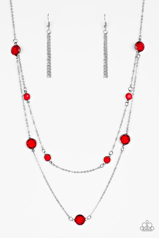Paparazzi Necklaces - Raise Your Glass - Red