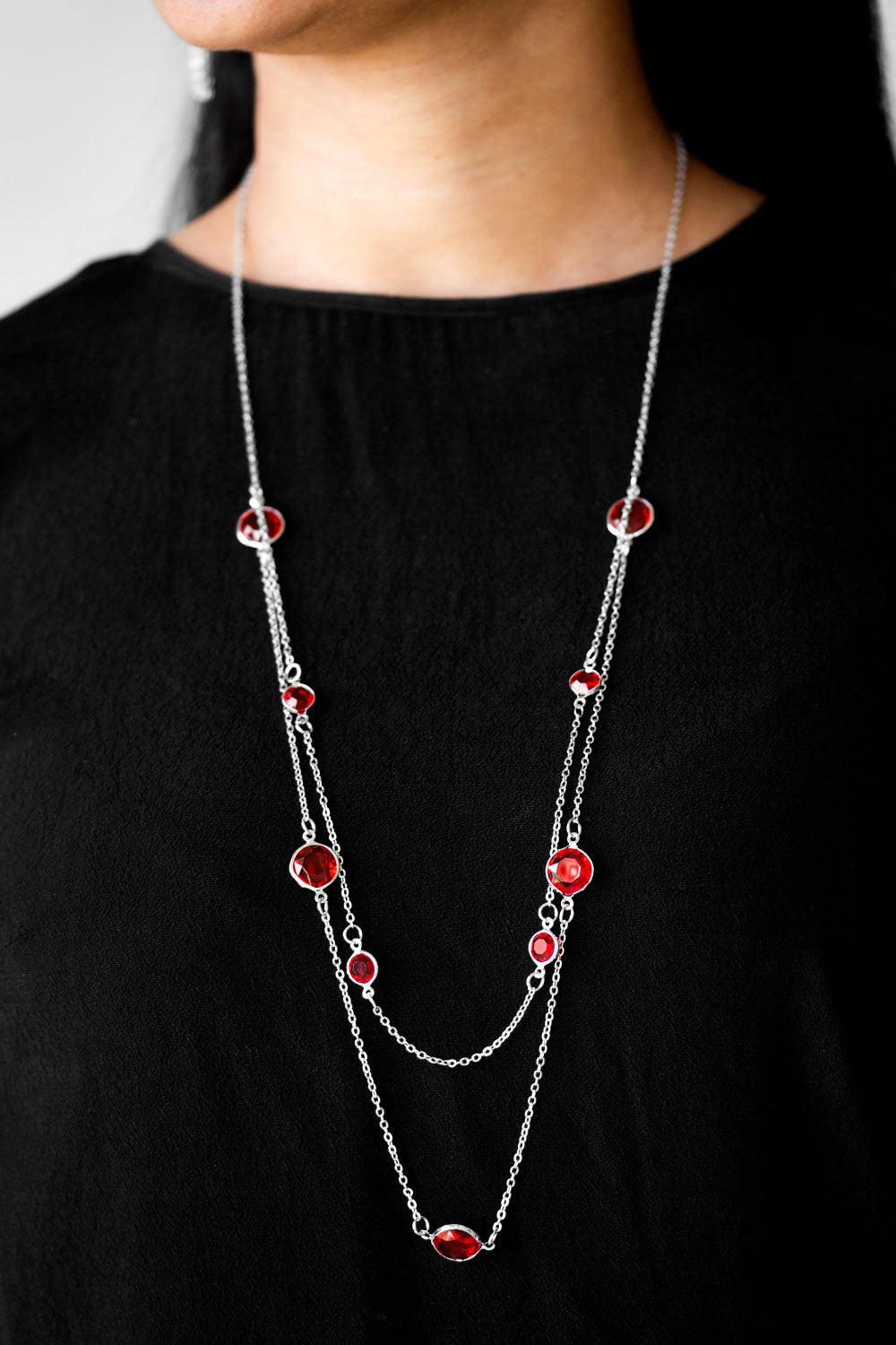 Paparazzi Necklaces - Raise Your Glass - Red