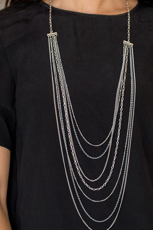 Paparazzi Necklaces - Radical Rainbows - Silver