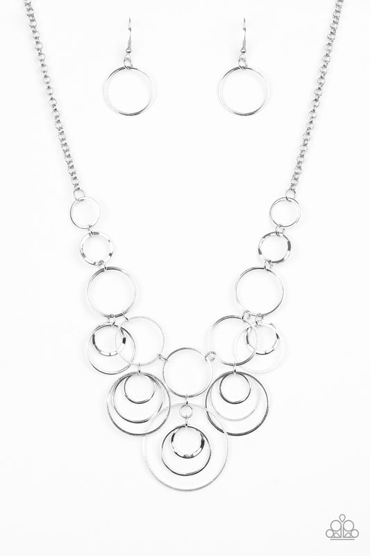 Paparazzi Necklaces - Break the Cycle - Silver