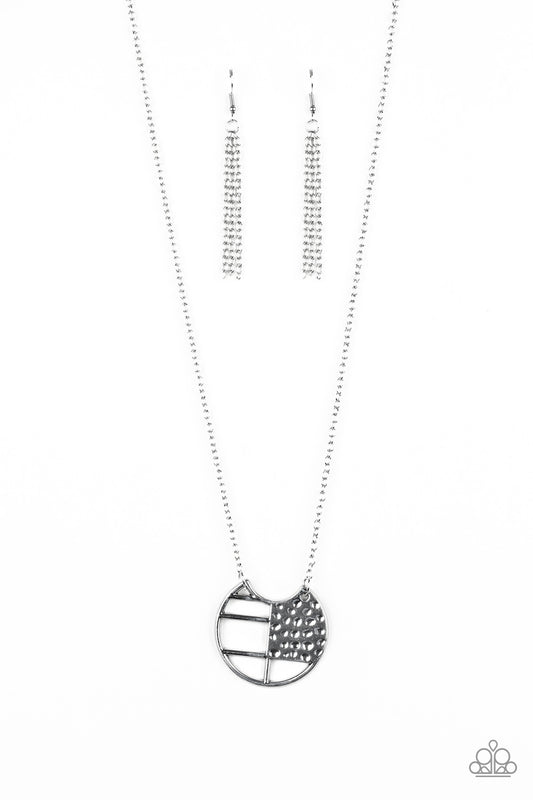 Paparazzi Necklaces - Abstract Aztec - Silver