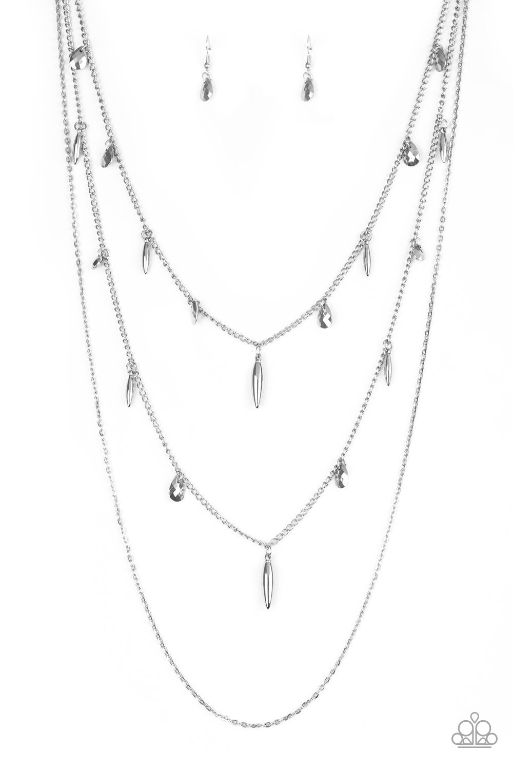 Paparazzi Necklaces - Bravo Bravado - Silver