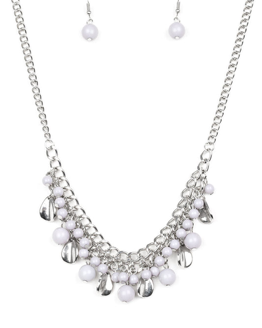 Paparazzi Necklaces - Summer Showdown - Silver