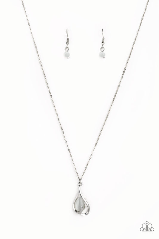 Paparazzi Necklaces - Tell Me A Love Story - White