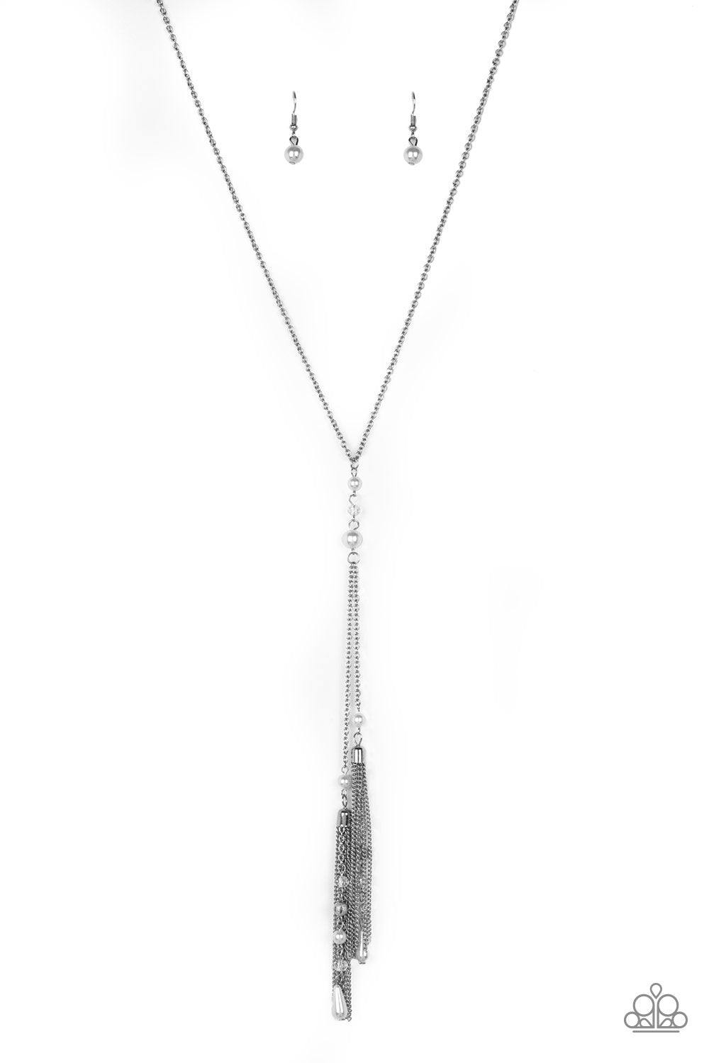 Paparazzi Necklaces - Timeless Tassels - White